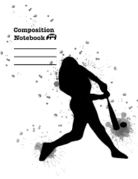 Write a story to go along with the picture. Composition Notebook College Ruled Lined Pages Baseball Themed White Black Cover Book 3 Hippopod 9781076395269 Amazon Com Books