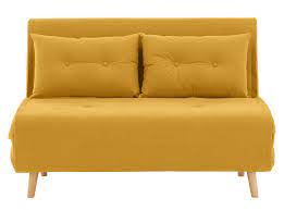Haru Small Sofa Bed Butter Yellow Small Sofa Comfortable Sofa Bed Sofa Bed
