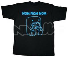 Original and officially licensed designs. Anime Merchandise Domo Kun Domo Nom Nom Nom T Shirt Dekai Anime Officially Licensed Anime Merchandise Shirts T Shirt Black Tshirt
