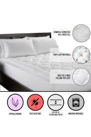 Ella Jayne Lofty 100 Cotton Plush Gel Fiber Filled Mattress Topper Hauteloo Sponsored Sponsored Cott In 2020 Plush Cotton Queen Mattress Topper Mattress Topper
