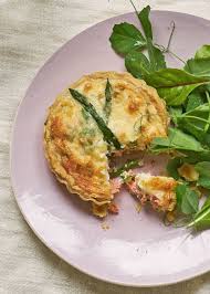 Wild Salmon And Asparagus Quiches Recipe Recipe Recipes Quiche Recipes British Bake Off Recipes