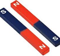 Educational Long Alnico Bar Magnet with North South Identified for Students  Teachers Science Education 2Pcs