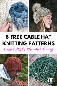 Andrea babb knitting patterns ; 8 Free Cable Hat Knitting Patterns Blog Nobleknits