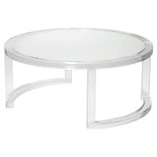 Metal sofa side end table round snack coffee table bedside table w/removing tray. Interlude Ava Modern Round Clear Glass Acrylic Round Coffee Table 31 W 40 W Kathy Kuo Home