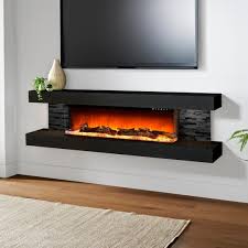 These are beautiful modern electric fireplaces with multicolor flames and the ability to view the flames from all three sides. Check Out This Gorgeous 3 Sided Fireplace Get A Good View Of The Beautiful Display Fro Wall Mount Electric Fireplace Electric Fireplace Wall Mounted Fireplace