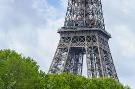 Background eiffel tower close up. Paris France May 1 2017 Close Up View Of The Middle Of Eiffel Tower With Cloudy Sky Background On May 1 2017 In Paris France Stock Photo Picture And Royalty Free Image Image 79045959