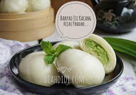 Mention di comments untuk share ide. Diah Didi S Kitchen Bakpao Isi Kumbu Kacang Hijau Pandan