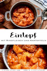 Eintopf Mit Rindfleisch Und Kartoffeln Vintage Diary Eintopf Mit Fleisch Eintopf Rindfleisch