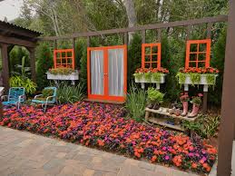 Outdoor Room Hanging Door And Windows Outdoor Garden Rooms Garden Yard Ideas Outdoor Rooms