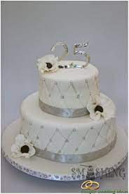 Simple wedding cake 2 tier white chocolate raspberry truffle cake. Simple 25th Wedding Anniversary Cake Designs Addicfashion