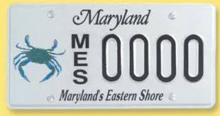 Maryland S Eastern Shore License Plates With The Blue Crab Helps Fund The James Bryan Foundation License Plate Eastern Shore Maryland Eastern Shore