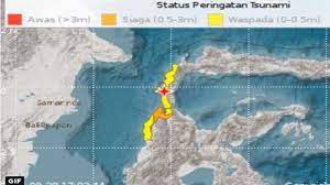 Info gempa bumi terkini data bmkg hari ini minggu 1 november 2020. Gempa Bumi Hari Ini Guncang Sulteng Dan Sulbar Ini Daerah Berstatus Waspada Dan Siaga Tsunami Halaman All Tribun Timur