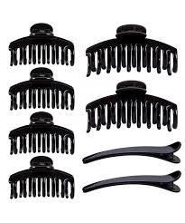 4 out of 5 stars, based on 1 reviews 1 ratings current price $9.96 $ 9. Set Of 8 Plastic Small And Large Black Hair Claws Clips For Women C9184s85rx3