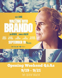 We're excited to announce that we'll be joined by members of the cast and  crew of #WaltzingWithBrando during the film's opening weekend at the Culver  Theater! Friday, 9/19 at 7:30 PM -