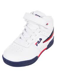 Fila Boys F 13 Hi Top Sneakers Sizes 6 10