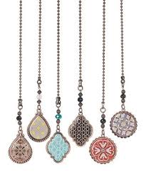 Add a crystal pull for a touch of bling, or find a polished brass medallion for a decorative ceiling fan. Decorative Fan Pull Set Of Six Fan Pulls Fan Decoration Ceiling Fan Pulls Diy