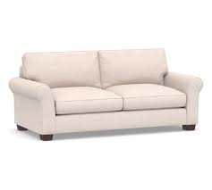 The brown and beige colors add a neutral touch, which makes it suitable to be paired and placed in any corner of. Pb Comfort Roll Arm Upholstered Sofa Pottery Barn