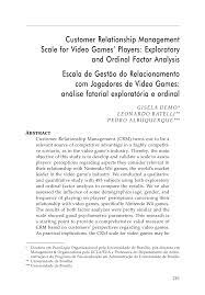 Klik di sini untuk informasi file lengkap contoh jurnal crm selengkapnya. Pdf Customer Relationship Management Scale For Video Games Players Exploratory And Ordinal Factor Analysis