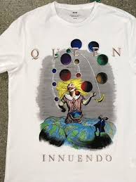 Hand Painted On T Shirt Farookh Frederic Bulsara Freddie Mercury Queen Innuendo Hand Painted Freddie Mercury Textiles