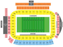 chargers stadium seating map stubhub center chargers seating