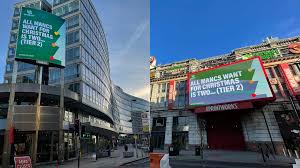 The New Billboards Across Manchester City Centre Campaigning For Tier 2 Polish your personal project or design with these billboard transparent png images, make it even more personalized and more. the new billboards across manchester
