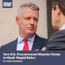 The same week the DSEI UK trade show kicked off, the U.K. government named a  new minister for defense procurement and industry, and he hit the ground  running, releasing a new defense