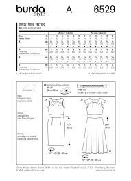 Burda 6529 Misses' Short Sleeve Dress