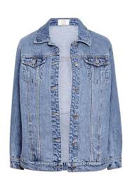 Black And Blue Split Denim Jacket F F Oversized Denim Jacket 22 Denim Jacket Jackets Oversized Denim Jacket