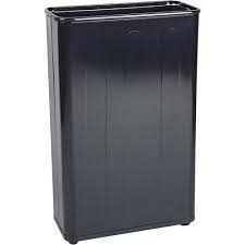Waste receptacles that hold up to 45 gallons. Rubbermaid Rectangular Waste Basket Ni013 Fgwb96rbk Shop Deskside Waste Receptacle Tenaquip