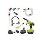 18V ONE  HP Brushless 600 PSI Cordless Battery Power Cleaner Kit with 4 0 Ah Battery    RY121860KVNM RYOBI
