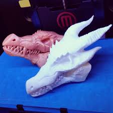Dragon Skulls 3dkitbash 3d Printing Diy Skull Sleeve Clay Dragon