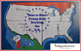 How To Start Young Kids Drawing The U S Sola Gratia Mom Drawing For Kids Cycle 3 Teaching Maps