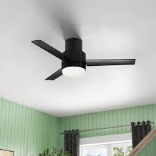 We offer a huge selection of ceiling fans, including indoor ceiling fans, outdoor ceiling fans, ceiling fans with lights, ceiling fans without lights ceiling fans with remotes give you complete control over the ceiling fan blades and lights from afar. Hunter Fan 44 Gilmour 3 Blade Flush Mount Ceiling Fan With Remote Control And Light Kit Included Reviews Wayfair