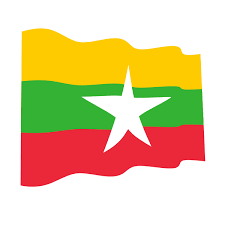 Waving Flag Of Myanmar Myanmar Flag Flag Myanmar
