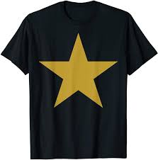 Gold Star Graphic T Shirt T Shirt Star Shirt T Shirts For Women
