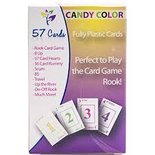 There are four suits coloured black, red, green and yellow. Fully Plastic Rook Cards 57 Cards Candy Colors Walmart Canada