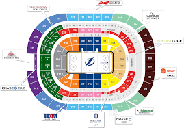 Seating Chart For Tampa Bay Lightning Amalie Arena Full