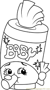 All these santa coloring pages are free and can be printed in seconds from your computer. Baby Swipes Shopkins Coloring Page For Kids Free Shopkins Printable Coloring Pages Online For Kids Coloringpages101 Com Coloring Pages For Kids