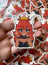 Bowsette Red Sticker - Etsy UK