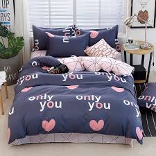 Bettwasche 4er Set Only You Motiv Design Aus Polyester Bettwasche Bettwasche Modern Bett