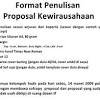 Artikel ini membahas tentang cara membuat proposal. 1