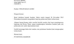Contoh indent style atau bentuk lekuk. Contoh Surat Penawaran Semi Block Style Gawe Cv
