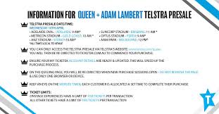 Ticketek is an australian event ticketing company. Ticketek Australia On Twitter Today Is The Day To Lock In Tickets During The Tesltra Thanks Presale To See Queenwillrock Adamlambert Live In Oz Here Are A Few Tips To Remember