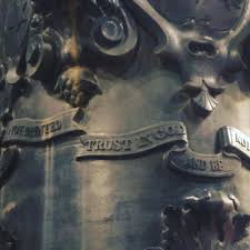 Base of the Khada Parsi statue/pillar ...