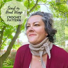 Crochet Scarf Pattern: Grace Summer Scarf or Head Wrap (digital Download)
