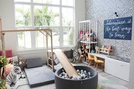 In The Playroom With Oh Happy Play Project Nursery In 2020 Playroom Design Modern Playroom Kids Playroom Decor