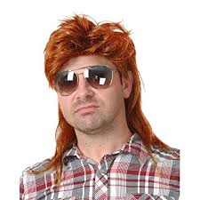Amazon.com: Baruisi 80s Men's Mullet Wig Orange Cosplay Halloween Wig for  Fancy Dress : Clothing, Shoes & Jewelry