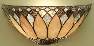 Only 2 available and it's in 3 people's carts. Brooklyn Flush 1 Light Tiffany Wall Lamp Art Deco Style 63983