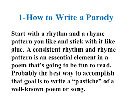 Objective: Do Now: Scholars Will Understand That A Parody Is; - Ppt Download
