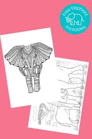 173 best elephant coloring pages for adults images on. Free Printable Elephant Coloring Pages Crafts Kids Love